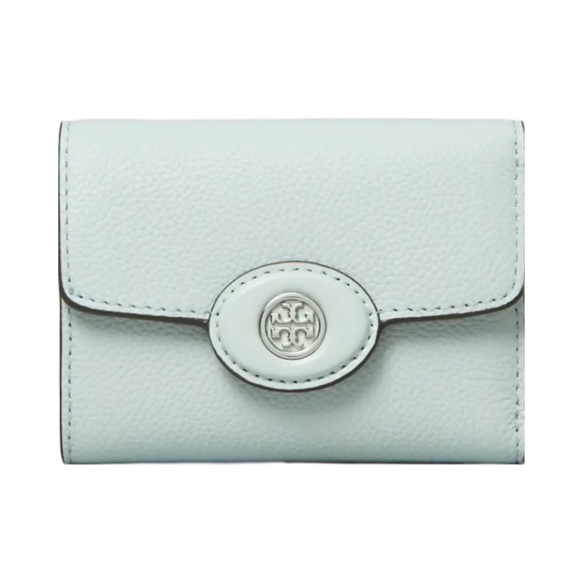 Tory Burch Small Robinson Pebbled Wallet Sea