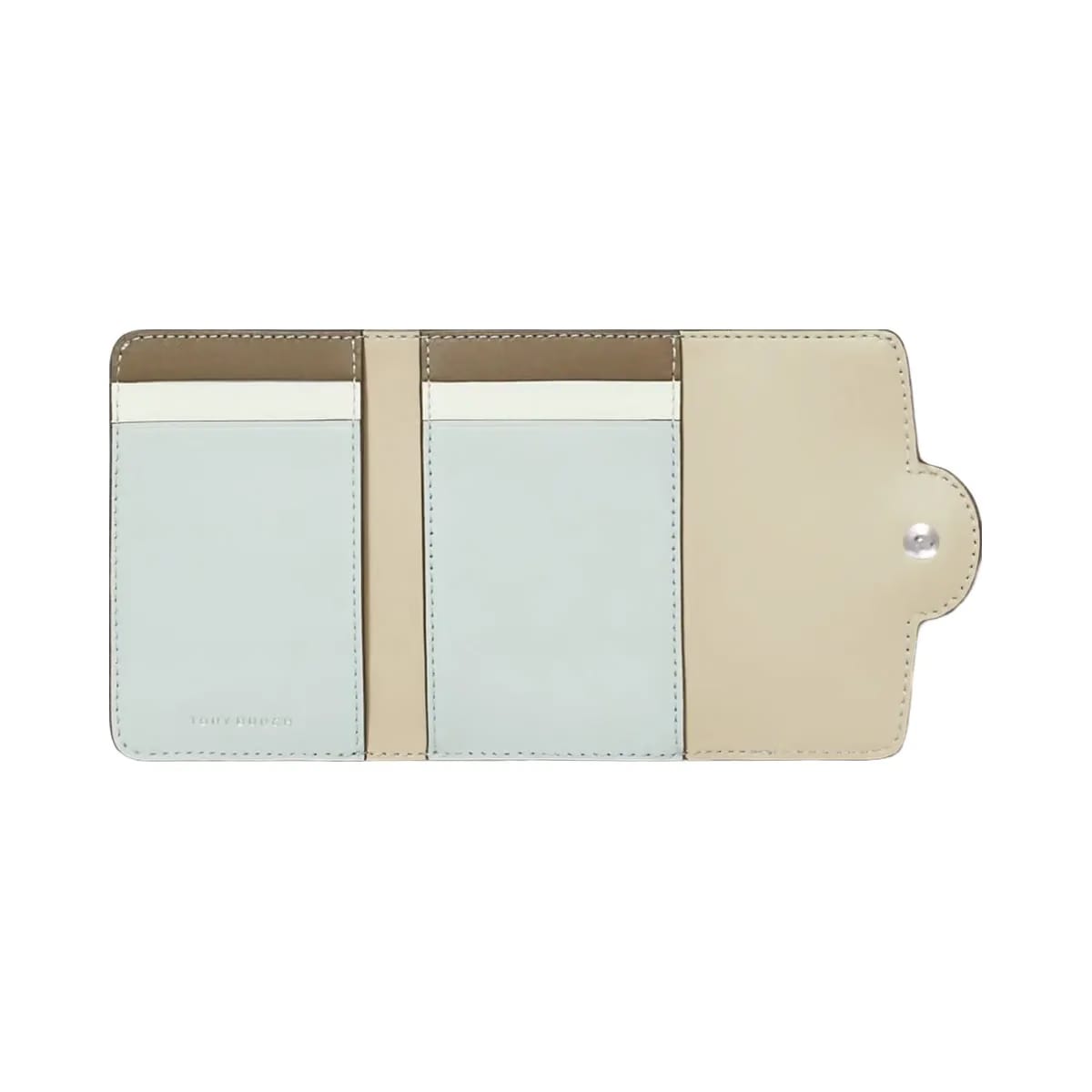 Tory Burch Small Robinson Pebbled Wallet Sea
