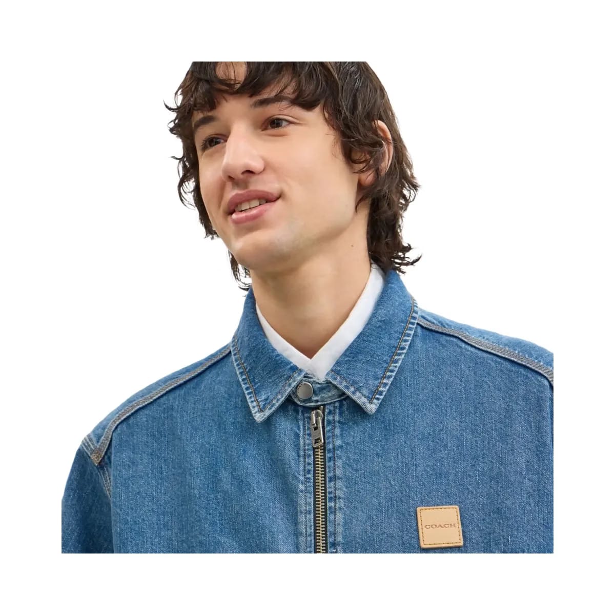 Coach Denim Zip Jacket Western Wash