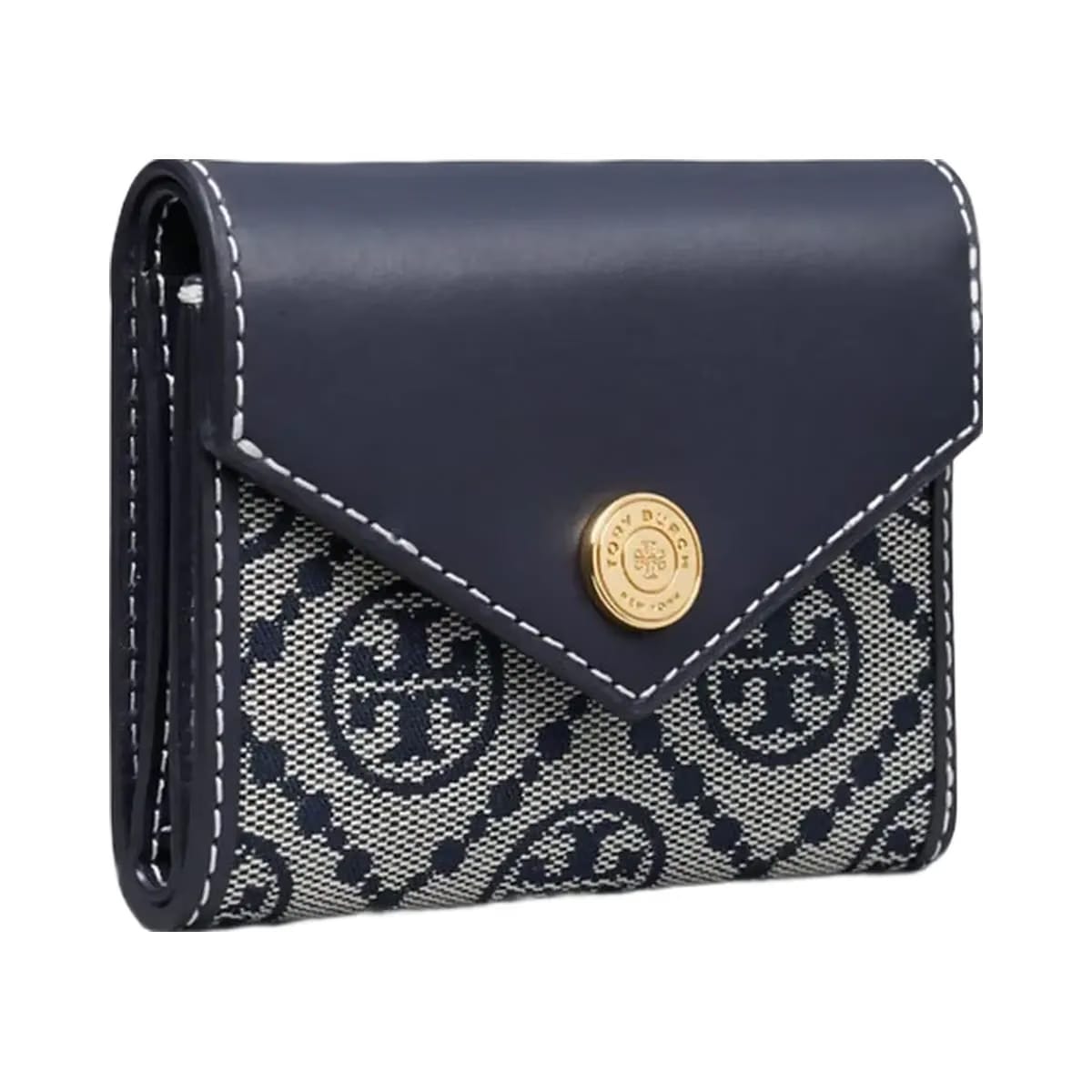 Tory Burch T Monogram Small Envelope Wallet Tory Navy