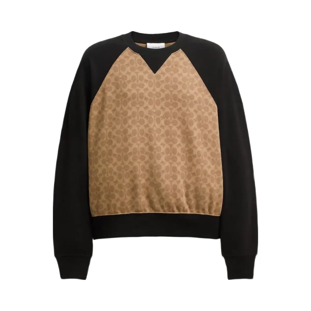 Coach Signature Crewneck Sweatshirt Tan Signature
