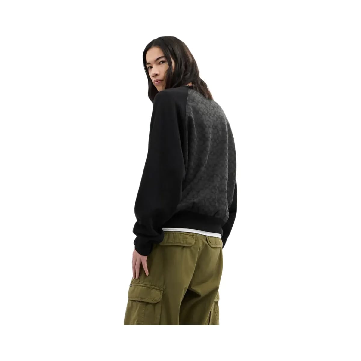 Coach Signature Crewneck Sweatshirt Charcoal Signature