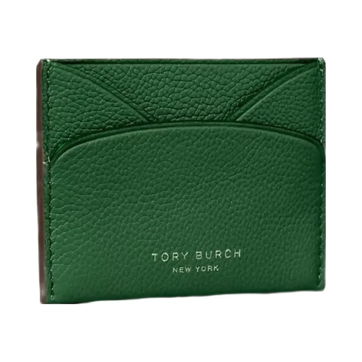 Tory Burch Romy Flat Card Case Dark Kale