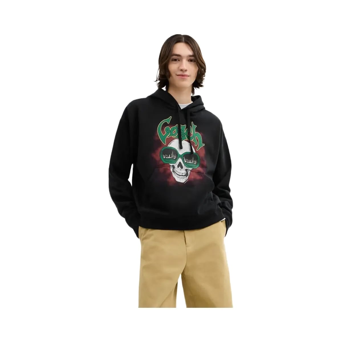 Coach Skull Hoodie Black