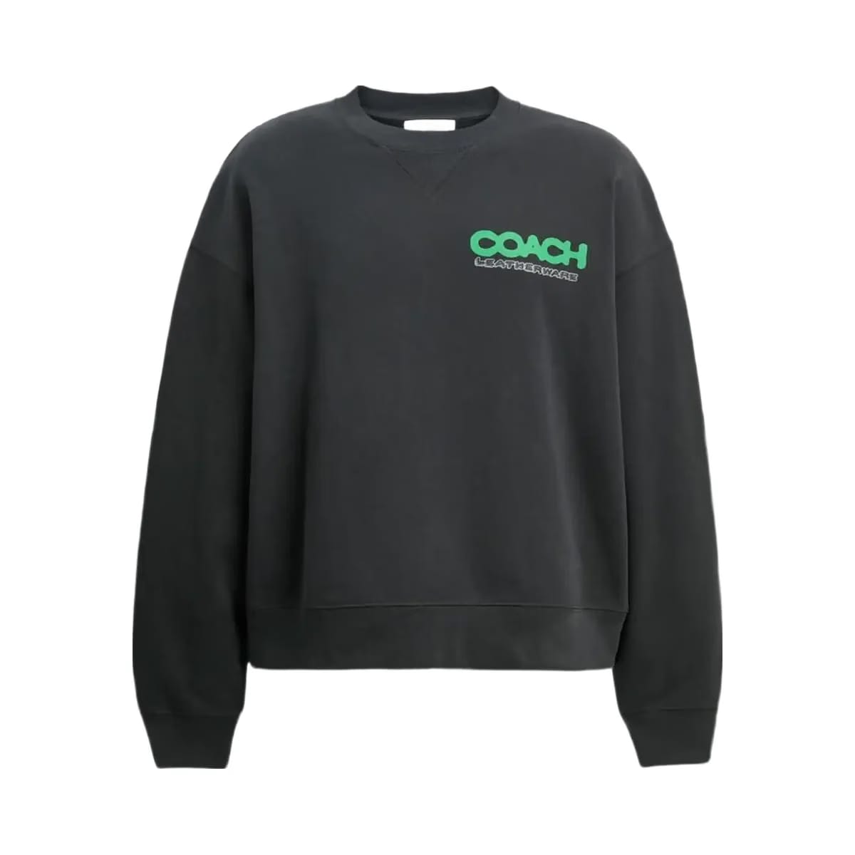 Coach Collage Sticker Crewneck Sweatshirt Washed Black
