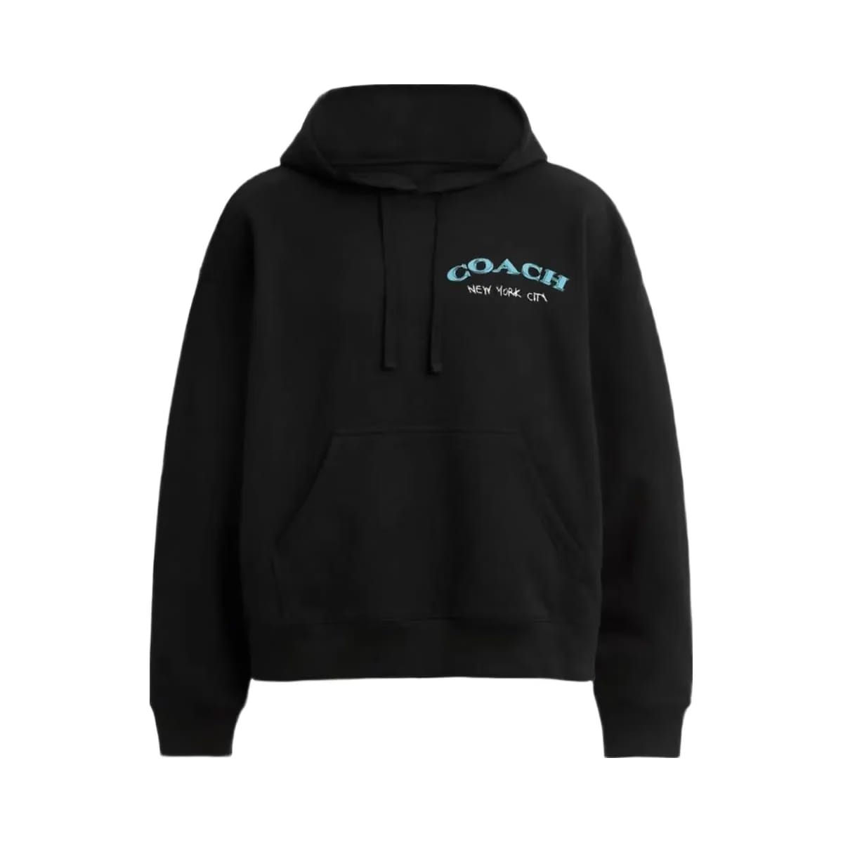 Coach Leatherware Collage Relaxed Hoodie Black
