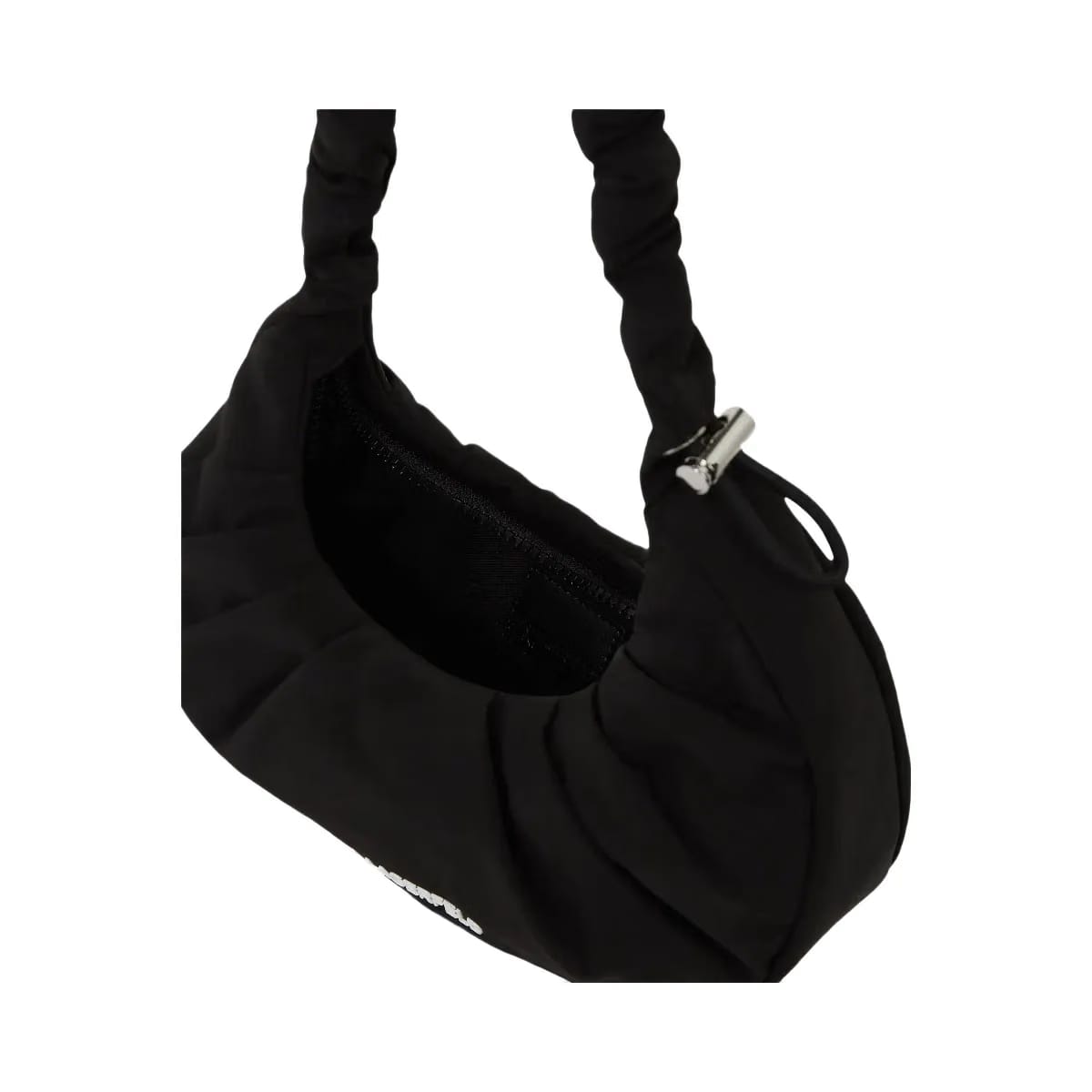 Karl Lagerfeld Gathered Small Hobo Bag Black