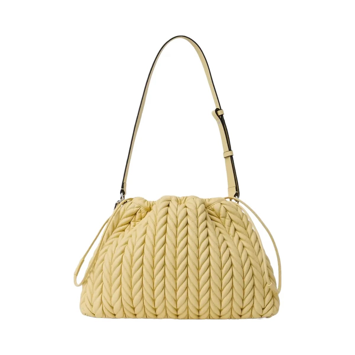Karl Lagerfeld Weave Chain Shoulder Bag Sunlight