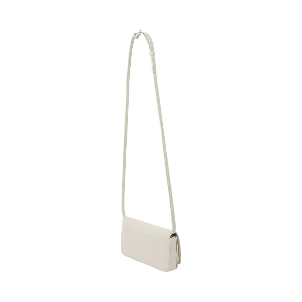 Karl Lagerfeld Autograph Patch Mini Crossbody Bag Off White