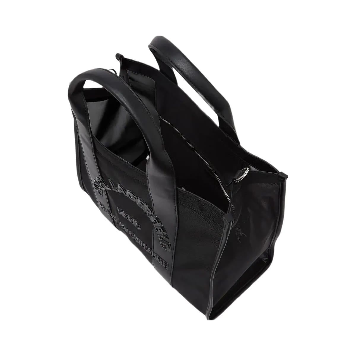 Karl Lagerfeld Rue St-Guillaume Square Mesh Medium Tote Bag Black