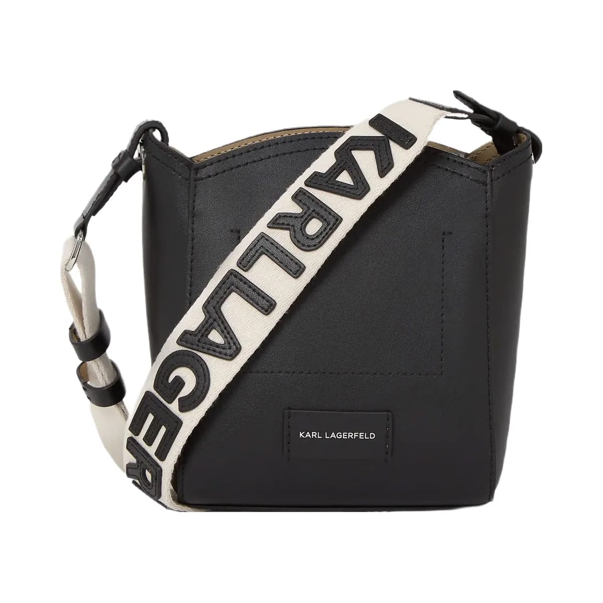 Karl Lagerfeld Circle Small Bucket Bag Black