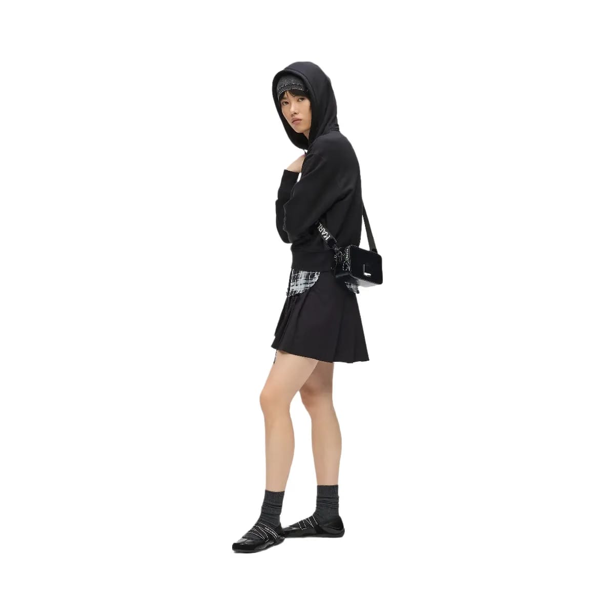 Karl Lagerfeld Glossy Camera Bag Black