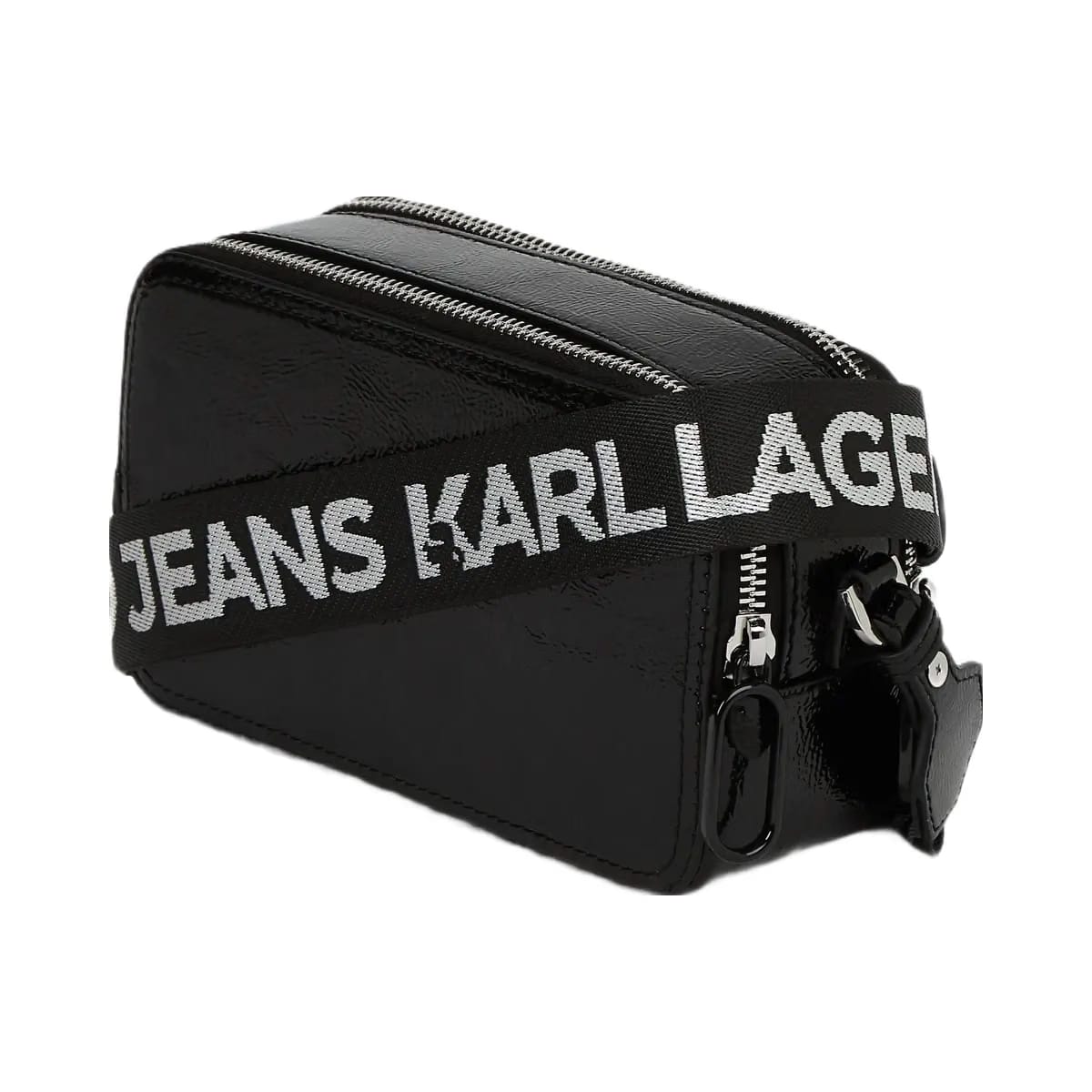 Karl Lagerfeld Glossy Camera Bag Black