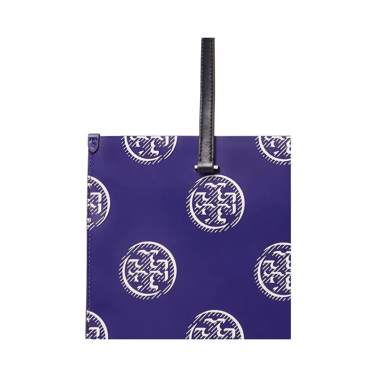 Tory Burch T Monogram Contrast Embossed Tote Ballpoint Blue