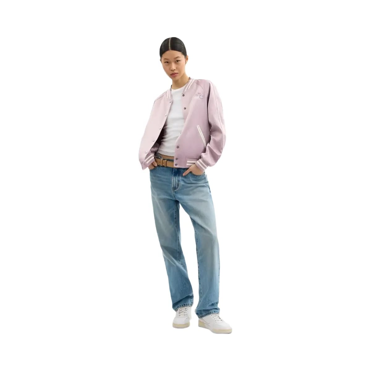 Coach Reversible Spring Blossom Signature Souvenir Jacket Mauve