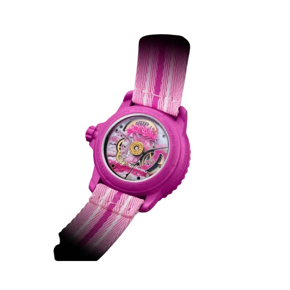 Blancpain x Swatch Bioceramic Scuba Fifty Fathoms Ccollection Pink Ocean