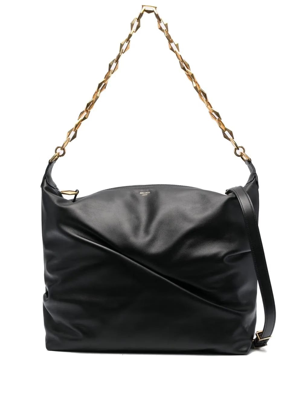 Diamond leather shoulder bag