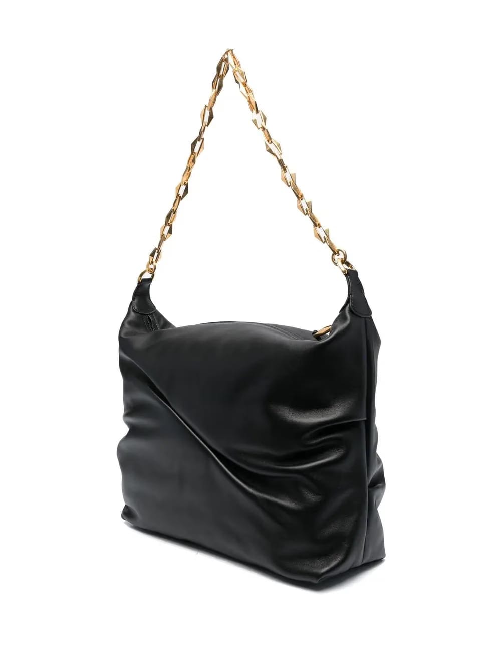 Diamond leather shoulder bag