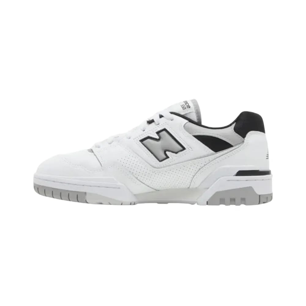 New Balance 550 White Concrete Black