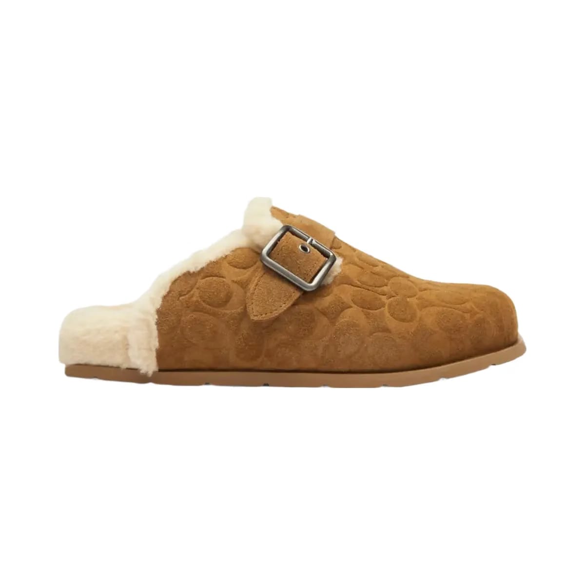 Coach Men's Buckle Clog In Signature Tobacco