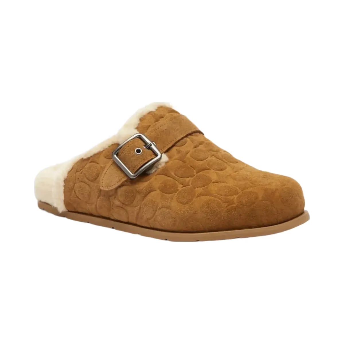 Coach Men's Buckle Clog In Signature Tobacco