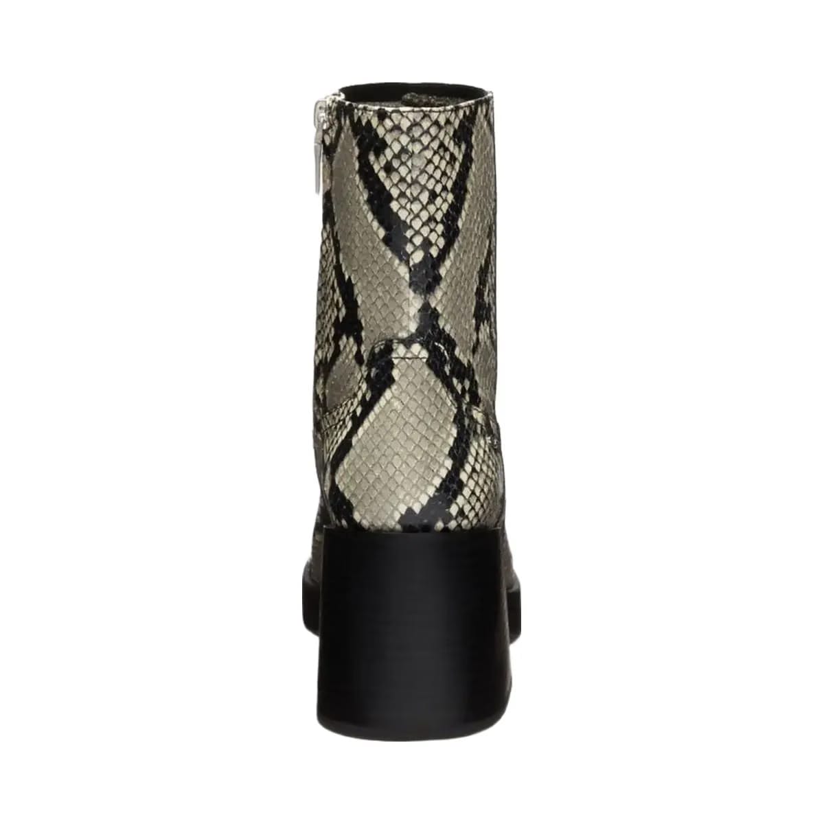 Coach Women's Block Heel Boot With Snake Print Natural