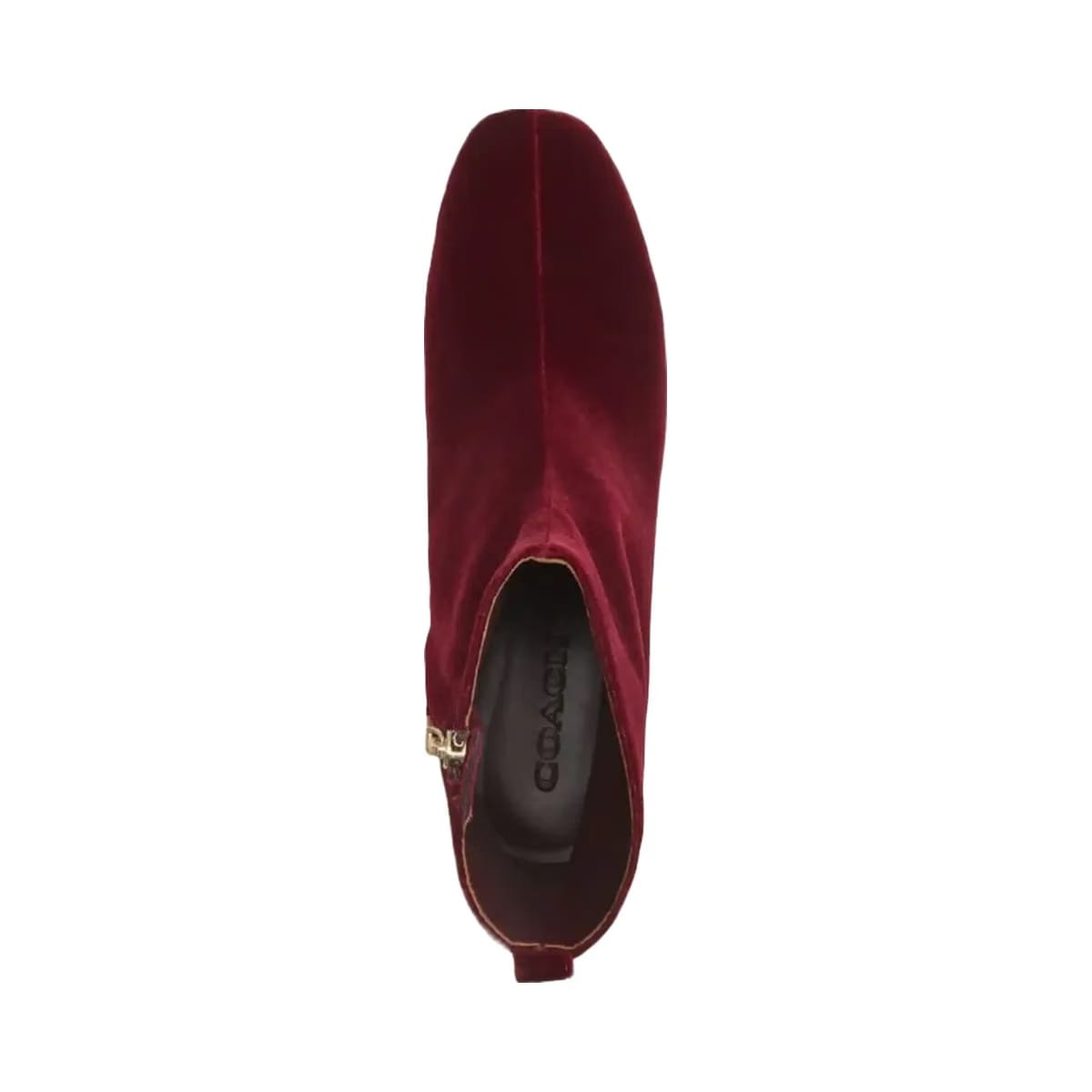 Coach Women's Block Heel Bootie Burgundy Merlot