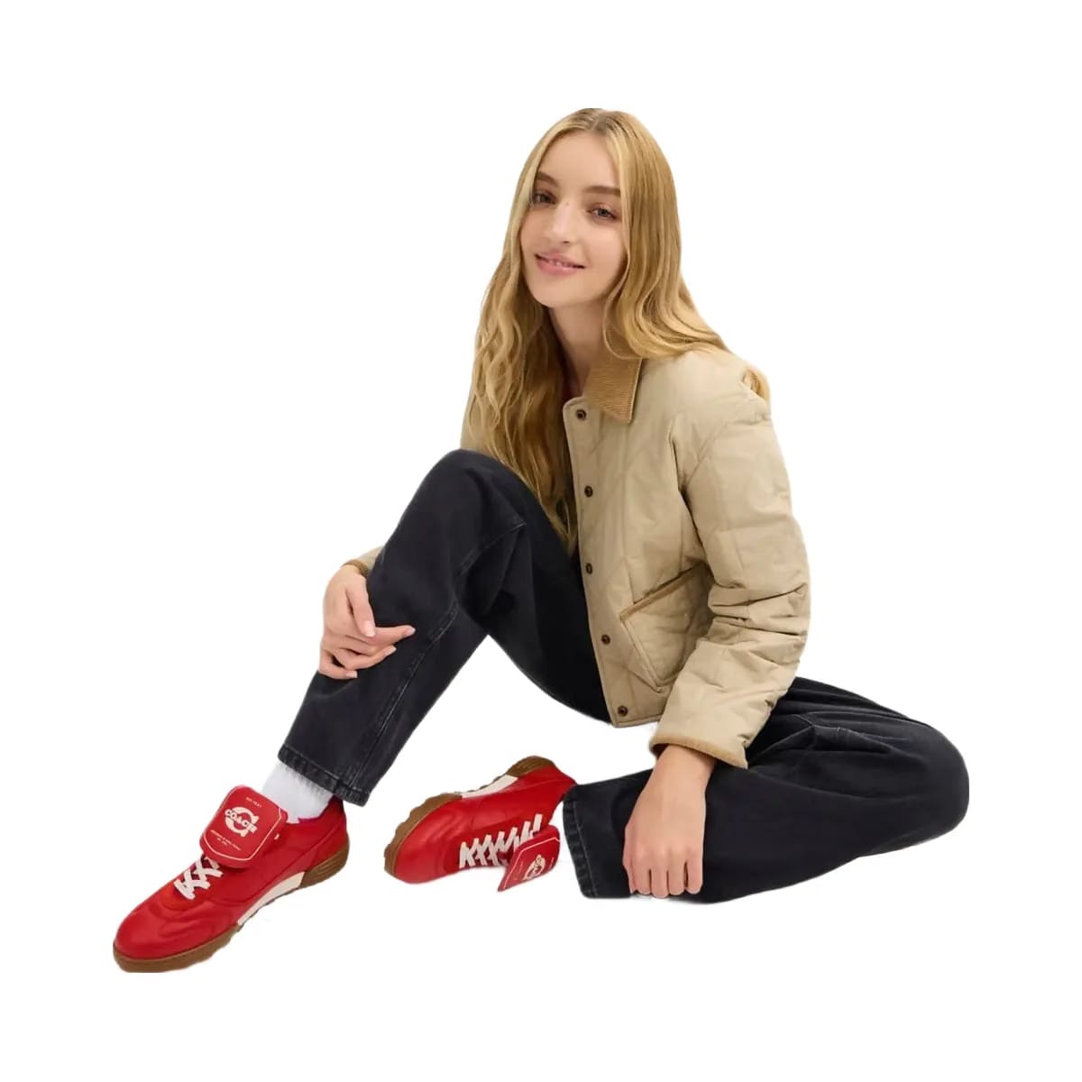 Coach Women's Match Sneaker Sport Red