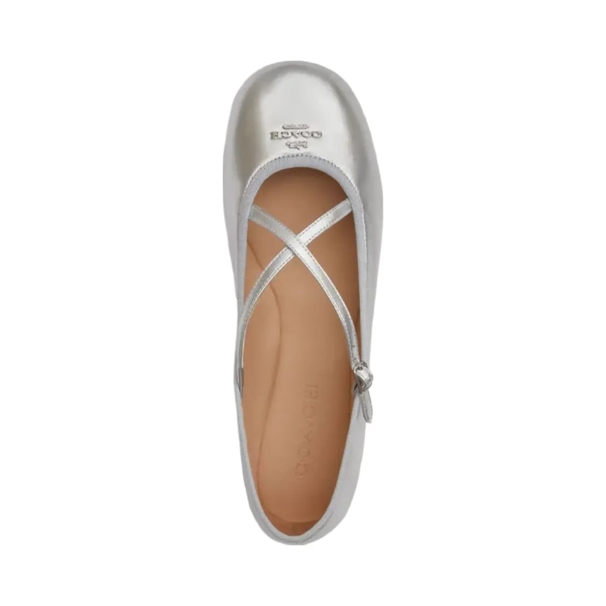 Coach Women's Phoebe Ballet Flat Silver
