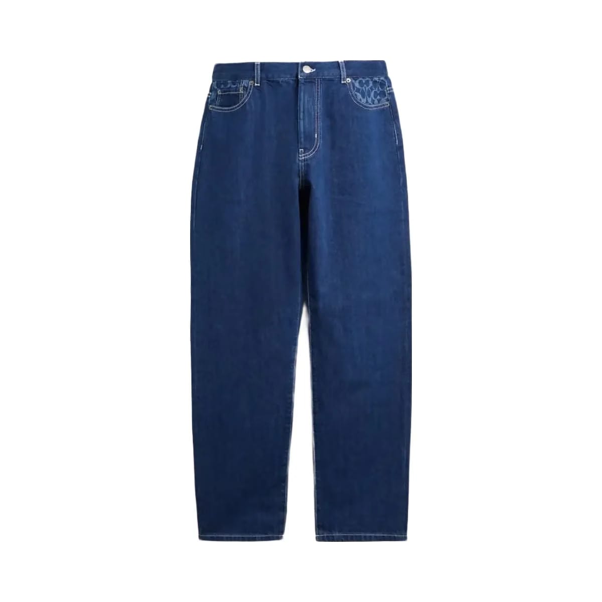 Coach Straight Fit Denim Jeans Dark Wash