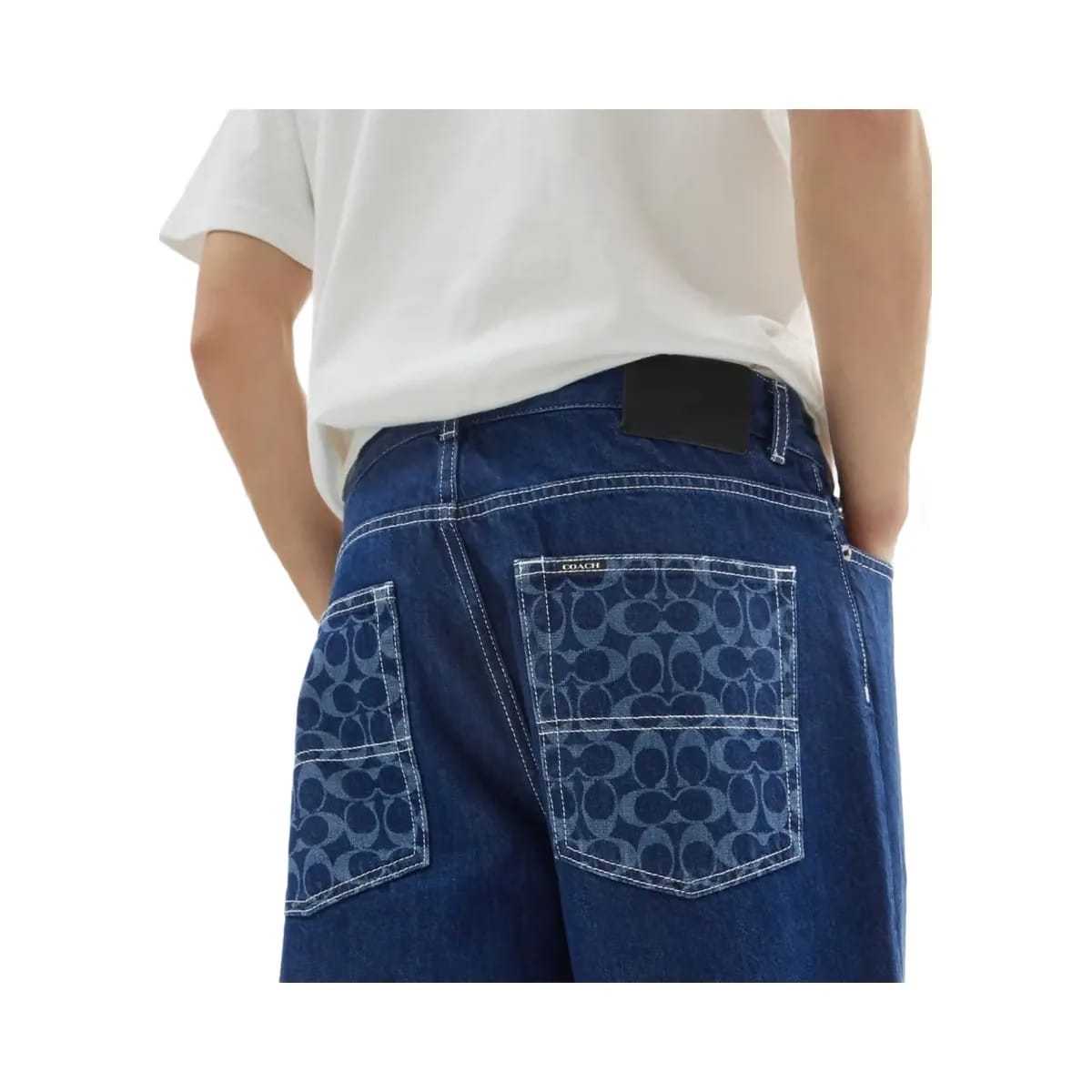 Coach Straight Fit Denim Jeans Dark Wash