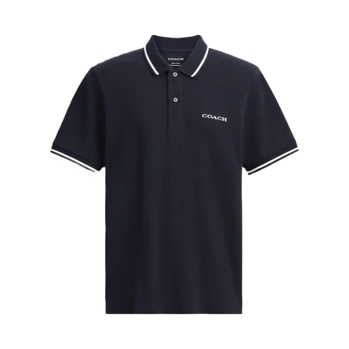 Coach Signature Trim Polo Navy
