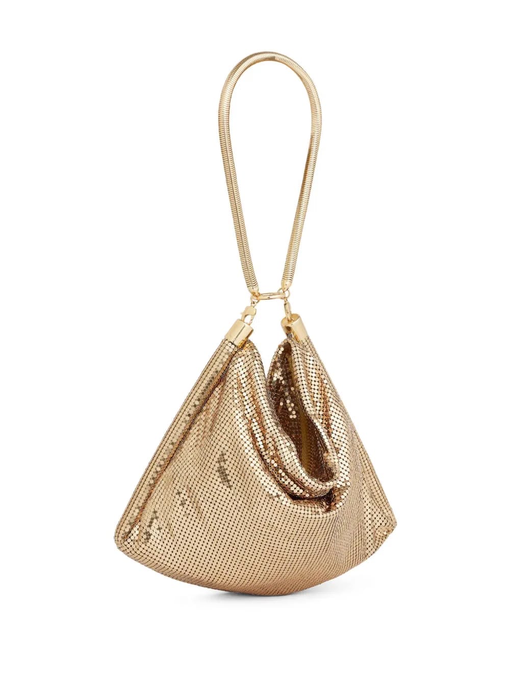 Pixel Tube metallic shoulder bag