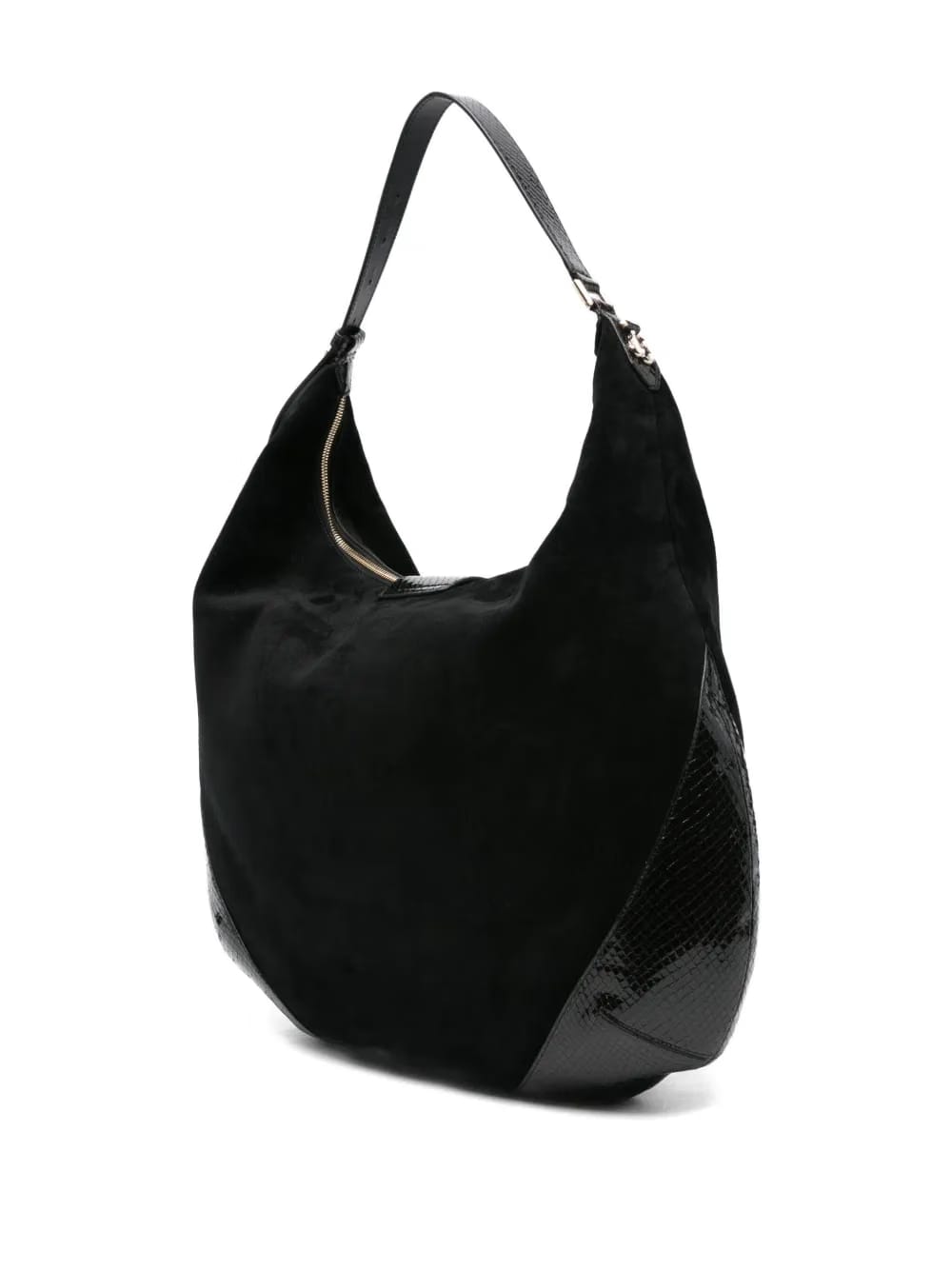 suede-leather shoulder bag