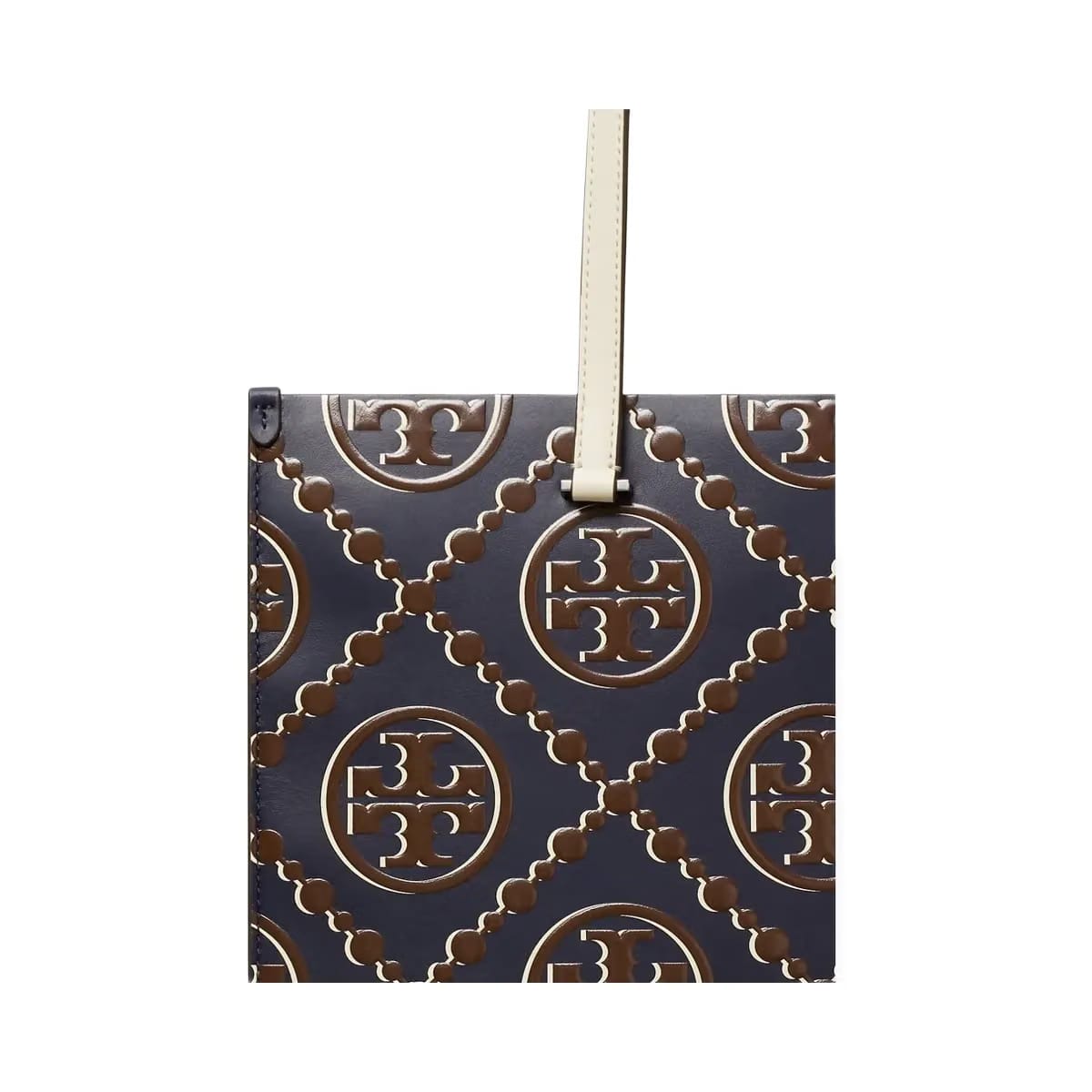 Tory Burch T Monogram Contrast Embossed Tote Tory Navy / John Coco