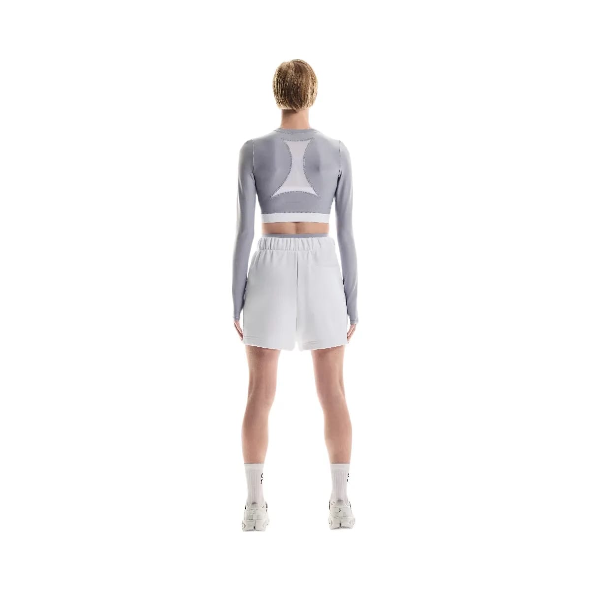 On Train Long Sleeve Crop Lilac