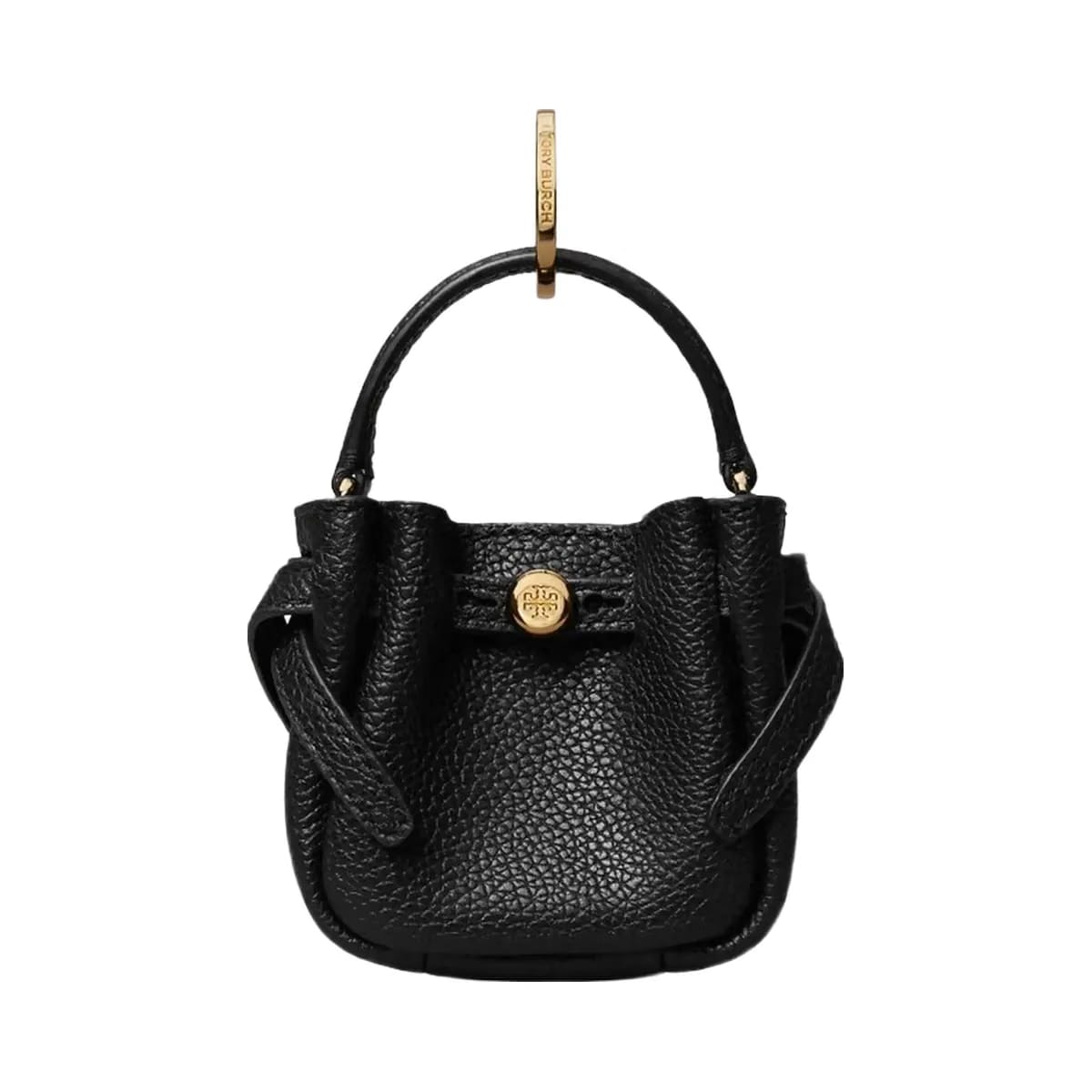 Tory Burch Romy Bucket Bag Charm Black