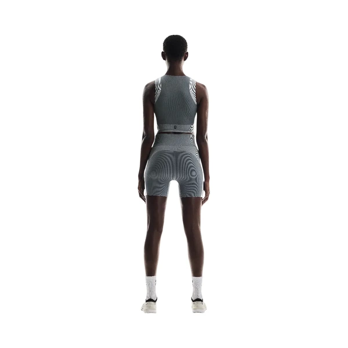 On Studio Knit Shorts Rock | Glacier