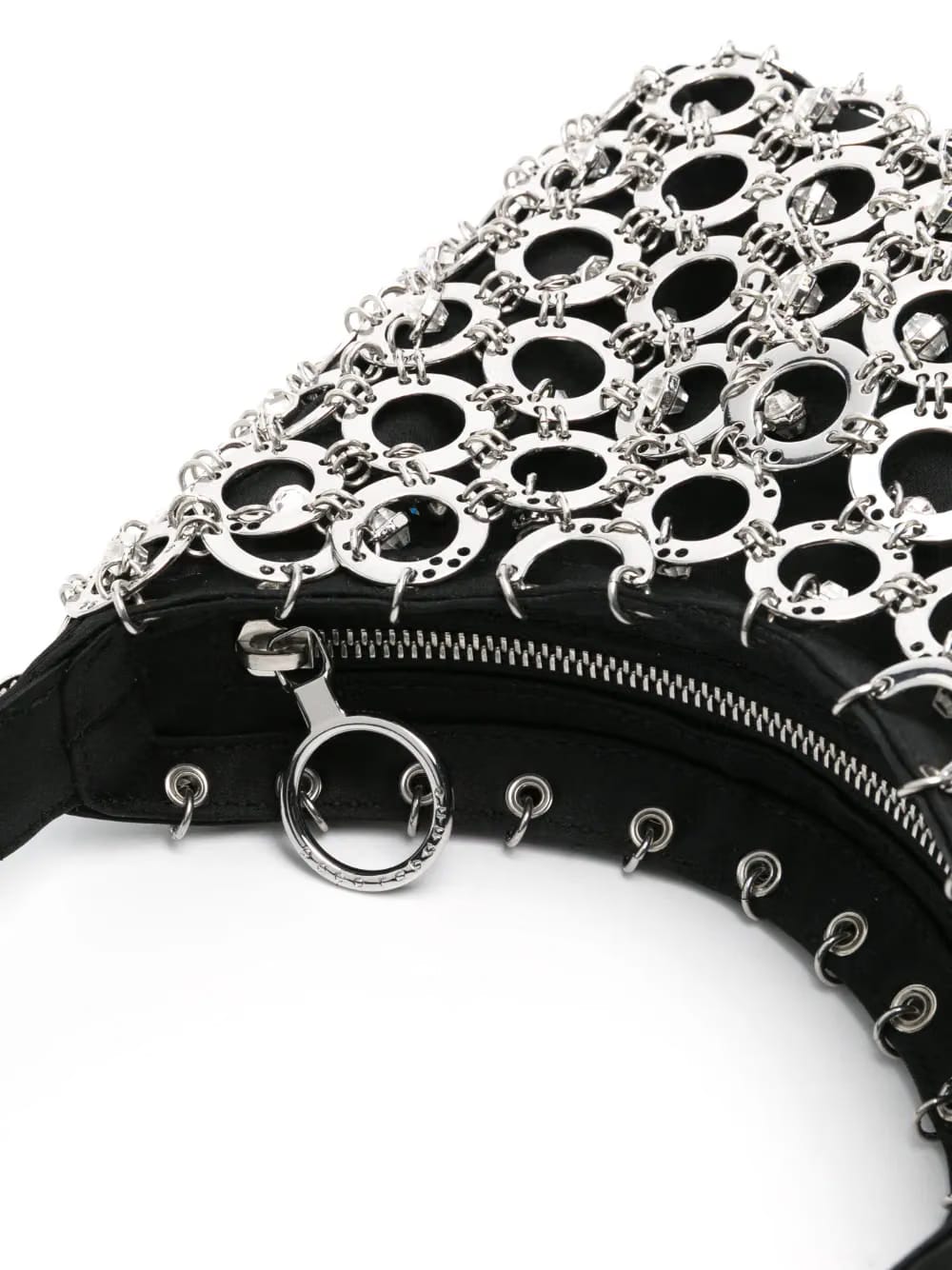 Sphere chainmail-embellished shoulder bag