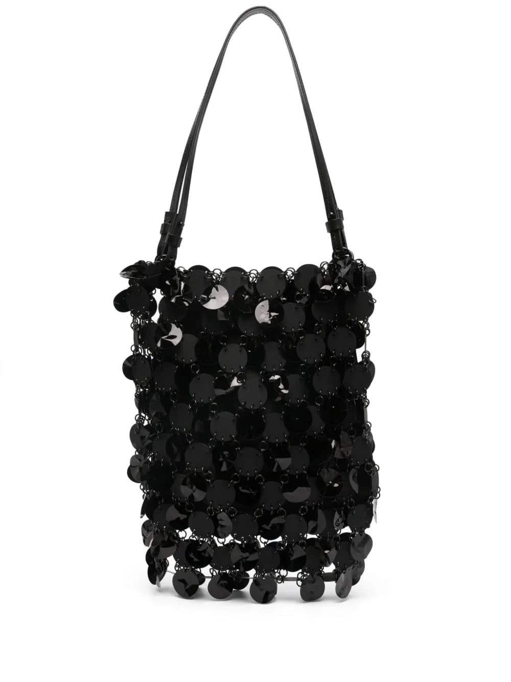 disc-embellished tote bag