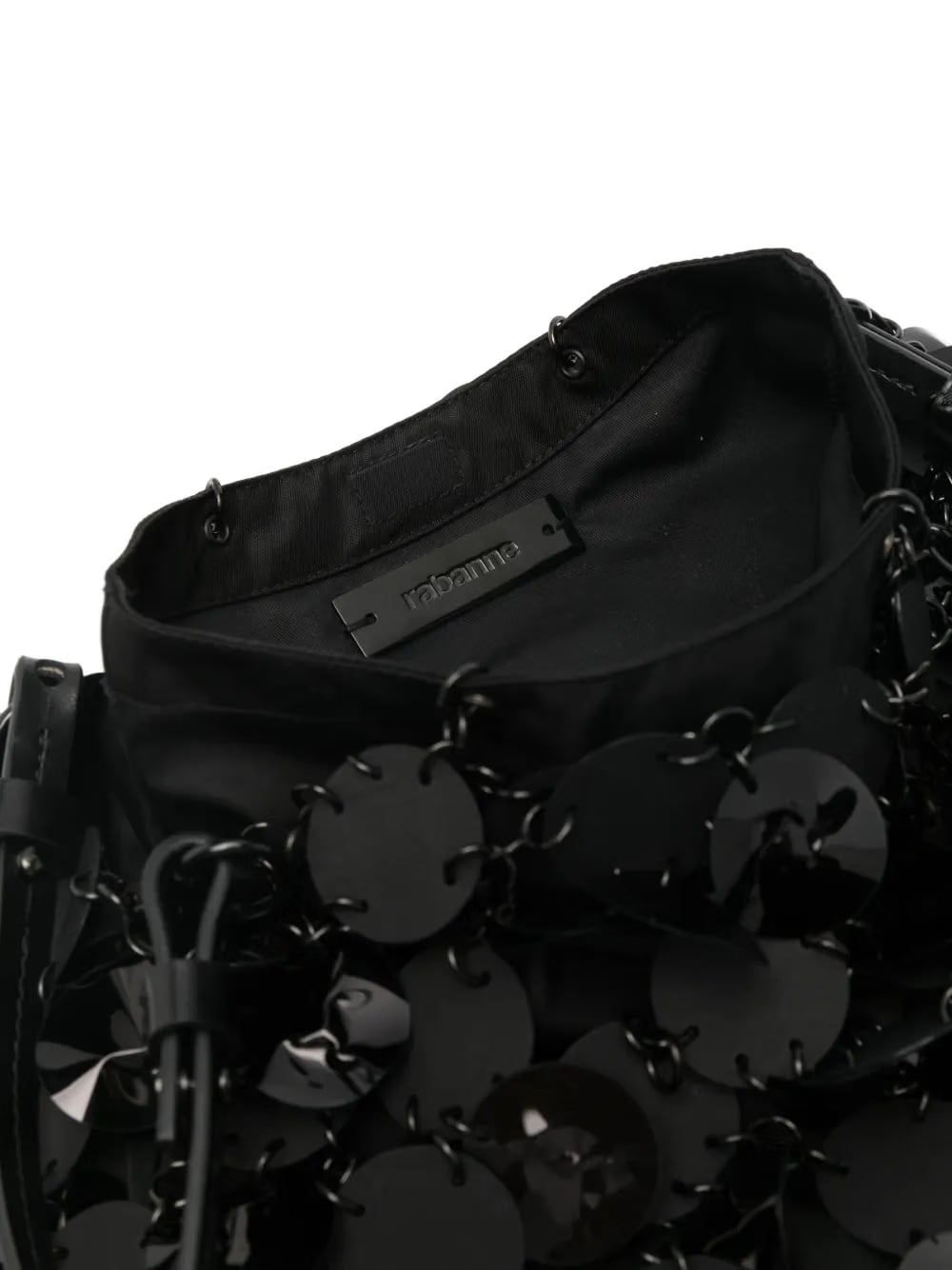 disc-embellished tote bag