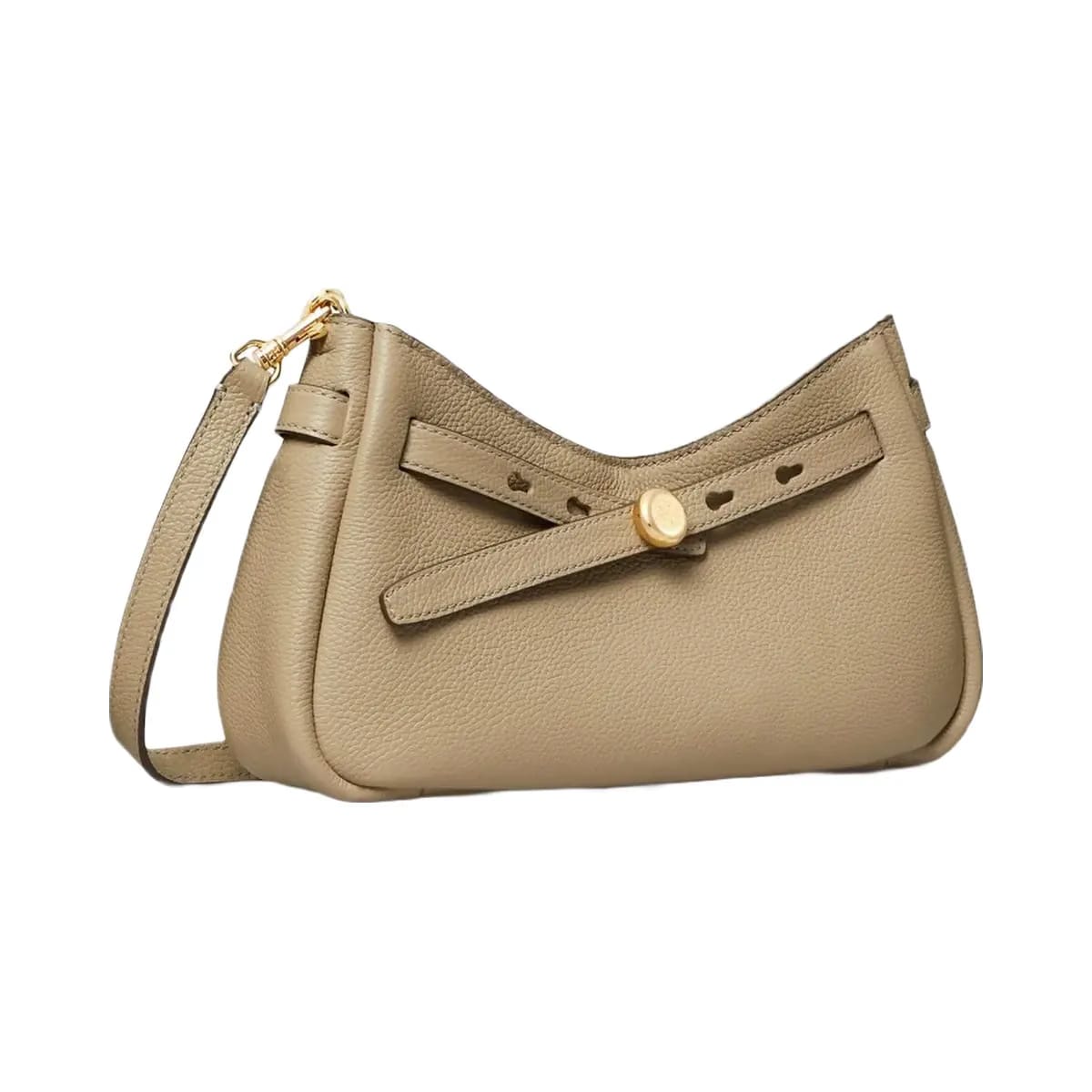 Tory Burch Romy Zip Top Crossbody Soft Cement