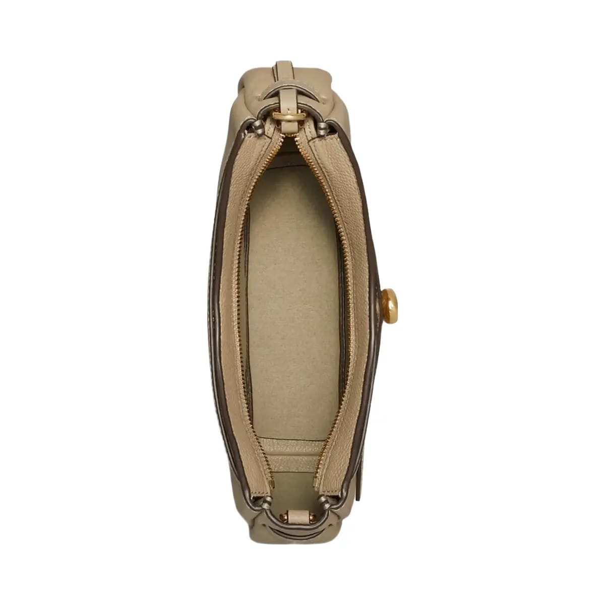 Tory Burch Romy Zip Top Crossbody Soft Cement