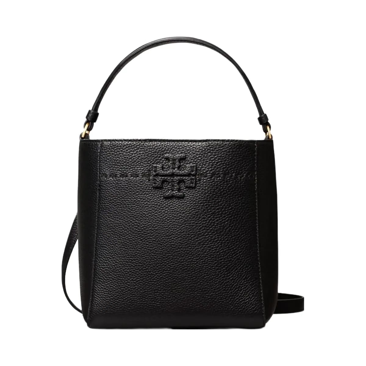 Tory Burch Small McGraw Bucket Bag Black