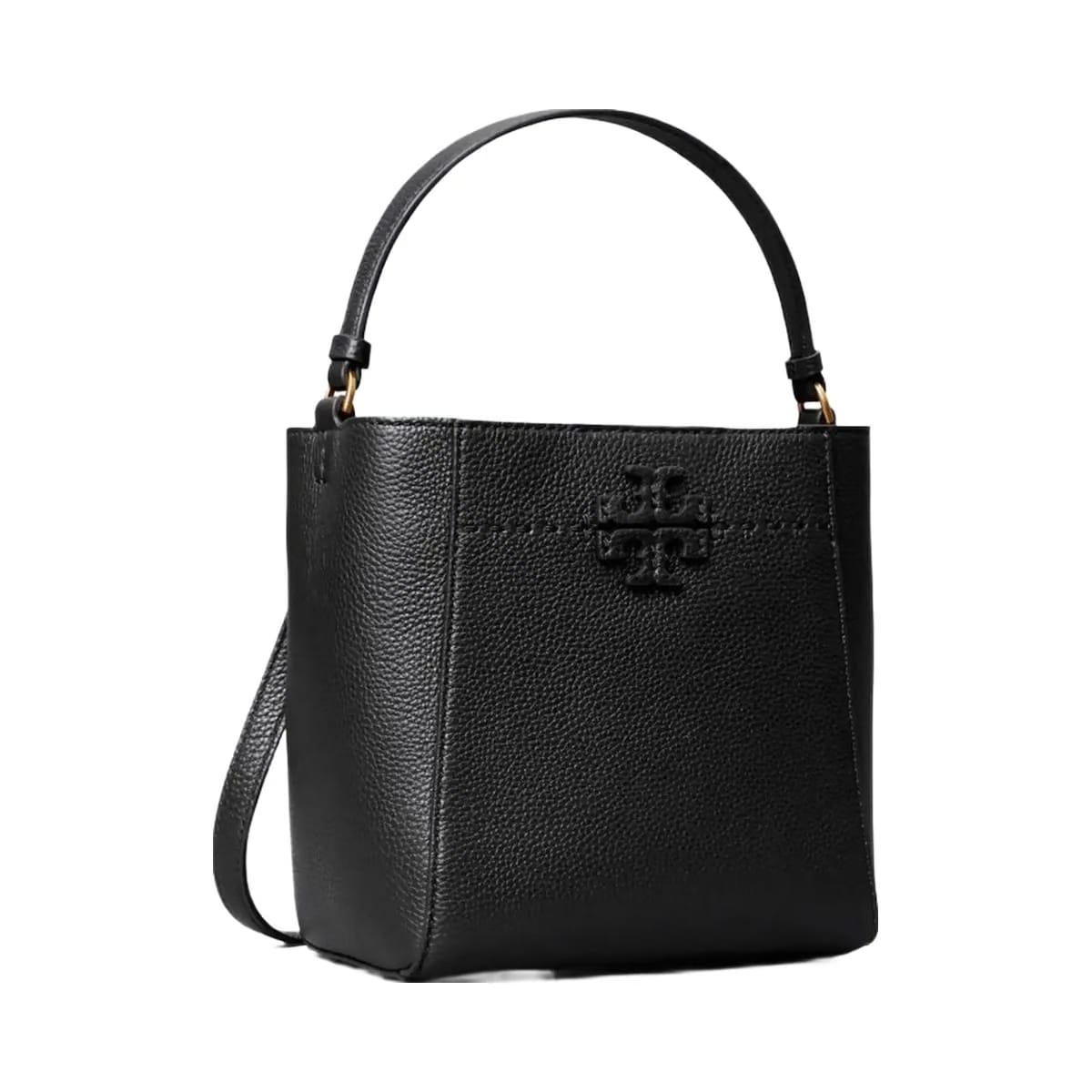 Tory Burch Small McGraw Bucket Bag Black
