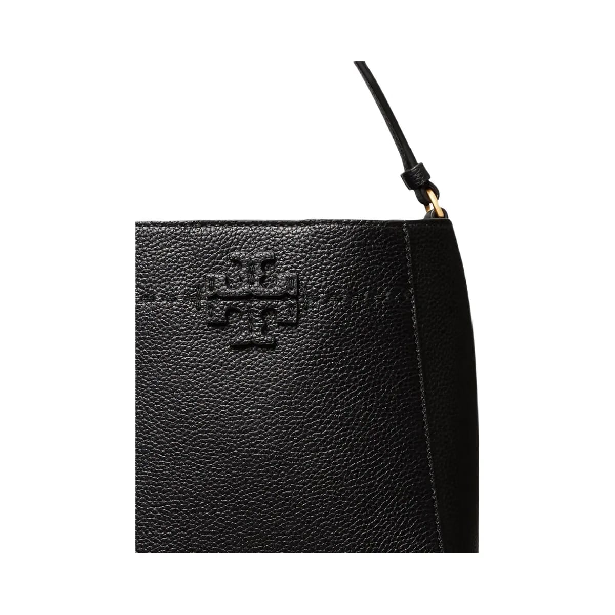 Tory Burch Small McGraw Bucket Bag Black