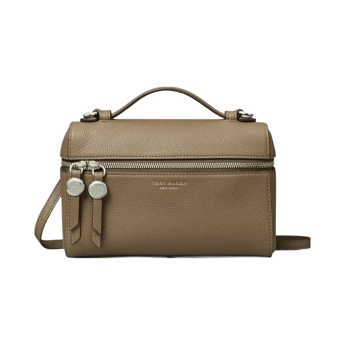 Tory Burch Slim Romy Top Handle Bag Wild Mushroom
