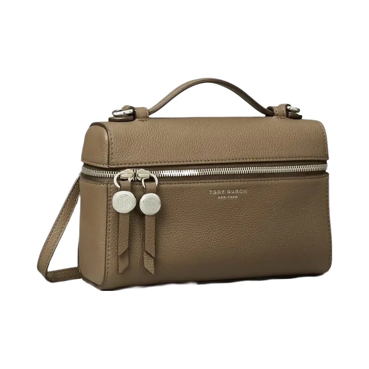 Tory Burch Slim Romy Top Handle Bag Wild Mushroom