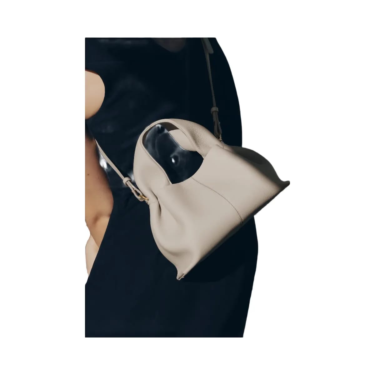 Polene Numero Neuf Mini Textured Chalk