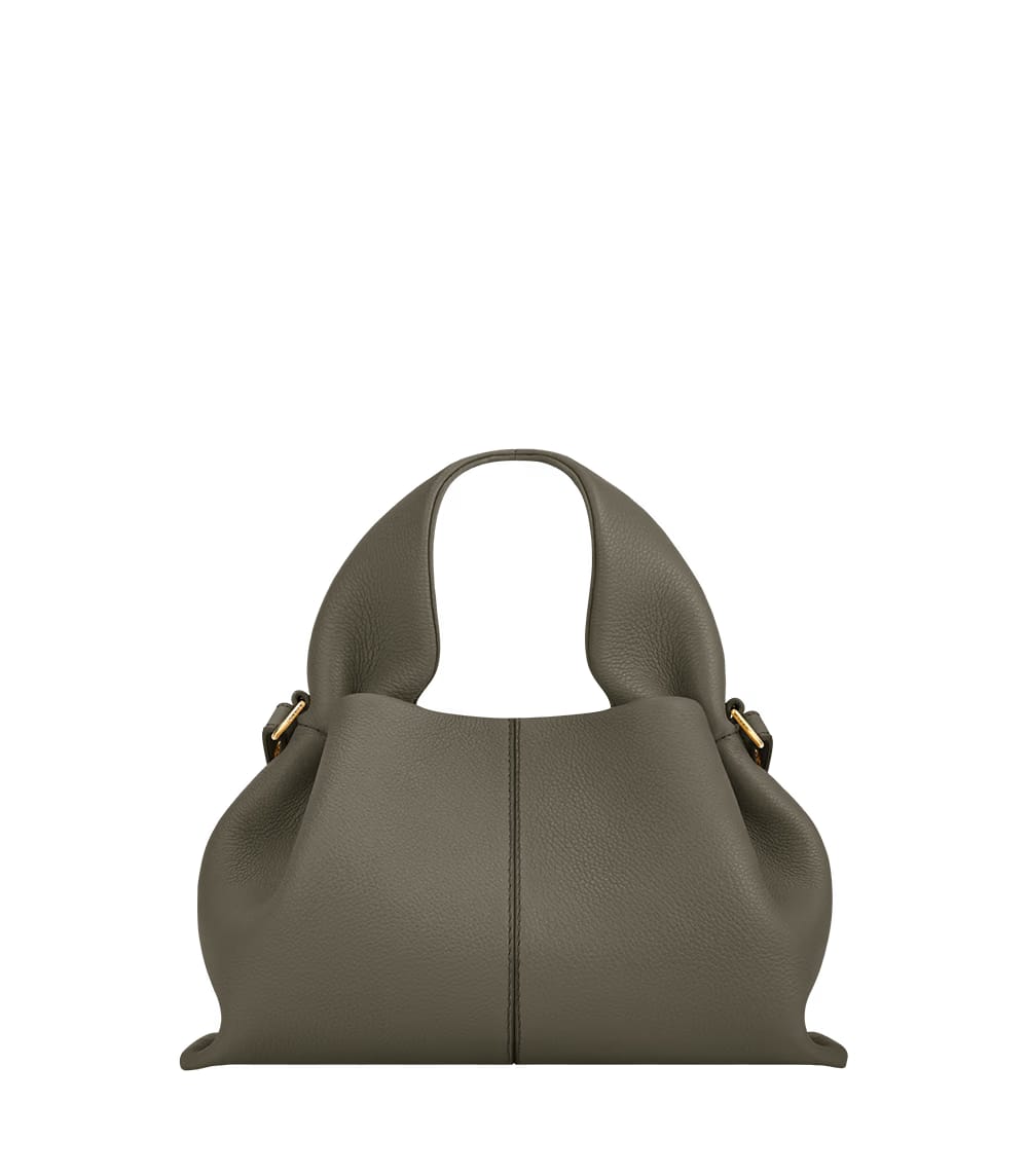 Polene Numero Neuf Mini Textured Smoky Green